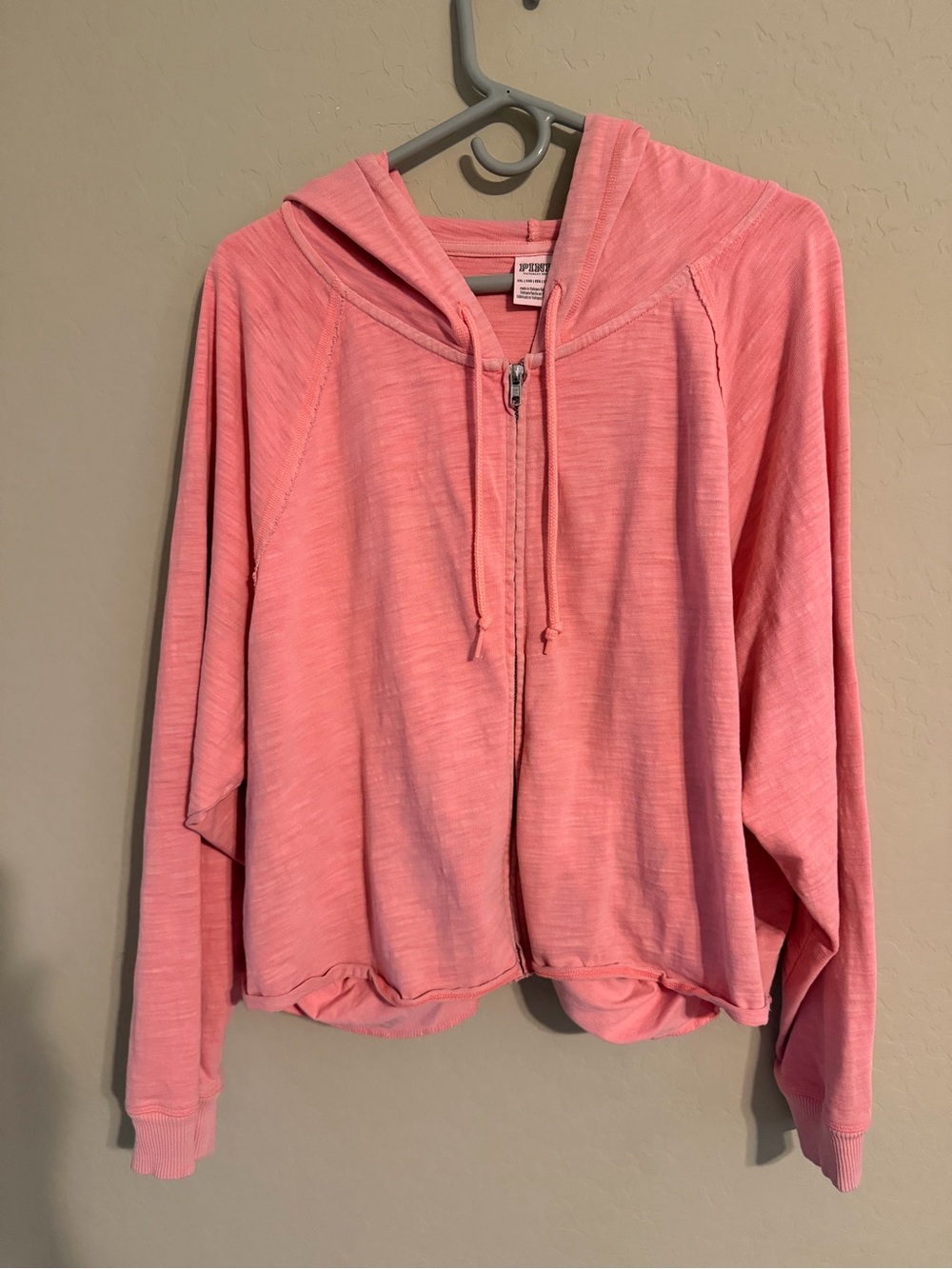 Orange Zip-Front Hooded Sweater - PINK Victoria's Secret